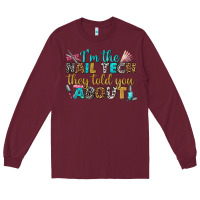 Burgundy i'm the nail tech they told you about bbs Long Sleeve Tee - BundleAndBundleShop