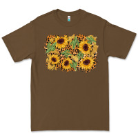 Cacao cactus leopard sunflower glitter background Premium Tee - AdoDesignShop