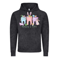 Vintage Black happy easter teeth Vintage Hoodie - MaliasSmallBusiness