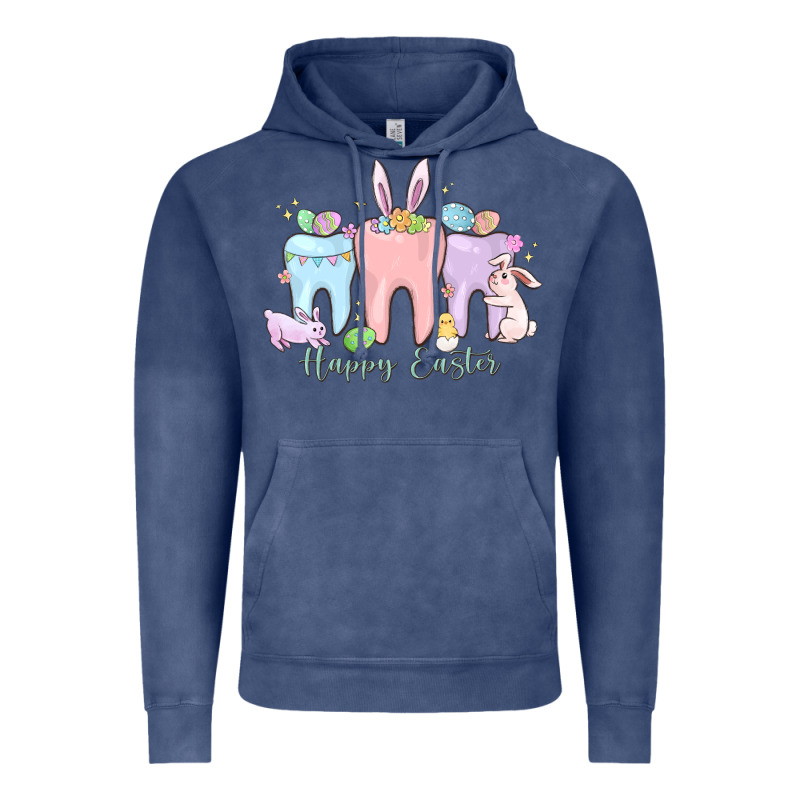 Happy Easter Teeth Vintage Hoodie by MaliasSmallBusiness | Teevron