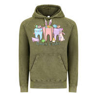 Vintage Olive happy easter teeth Vintage Hoodie - MaliasSmallBusiness