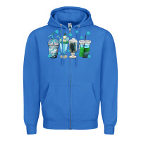 True Royal winter coffee cup Zipper Hoodie - texasbilliewilder