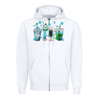 White winter coffee cup Zipper Hoodie - texasbilliewilder