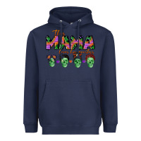 Navy personalized this mama loves her monsters Heavyweight Hoodie - CowGirlArtShop