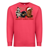 Cardinal merry christmas heifer cow gnomies Premium Sweatshirt - CowGirlArtShop
