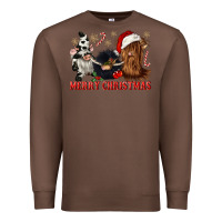 Chestnut merry christmas heifer cow gnomies Premium Sweatshirt - CowGirlArtShop