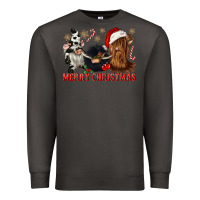 Smoke merry christmas heifer cow gnomies Premium Sweatshirt - CowGirlArtShop