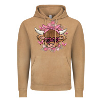 Vintage Camel cow with flowers and butterflies Vintage Hoodie - MaliasSmallBusiness