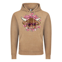 Vintage Coffee cow with flowers and butterflies Vintage Hoodie - MaliasSmallBusiness