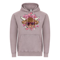 Vintage Zinc cow with flowers and butterflies Vintage Hoodie - MaliasSmallBusiness