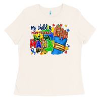 Bone my child is non verbal but her mama aint afro hand rana Ladies Tee - RanaPortraitStore