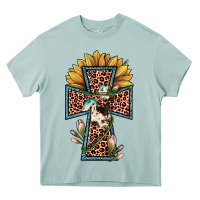 Arona leopard cross  sunflower Heavy Core Tee - JahusDesignShop