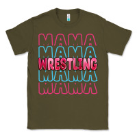 Army Green wrestling mama Classic Tee - MaliasSmallBusiness