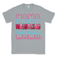 Heather Grey wrestling mama Classic Tee - MaliasSmallBusiness