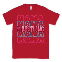 Red wrestling mama Classic Tee - MaliasSmallBusiness
