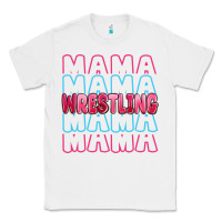 White wrestling mama Classic Tee - MaliasSmallBusiness