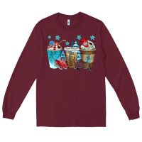 Burgundy hockey coffee cups bbs Long Sleeve Tee - BundleAndBundleShop