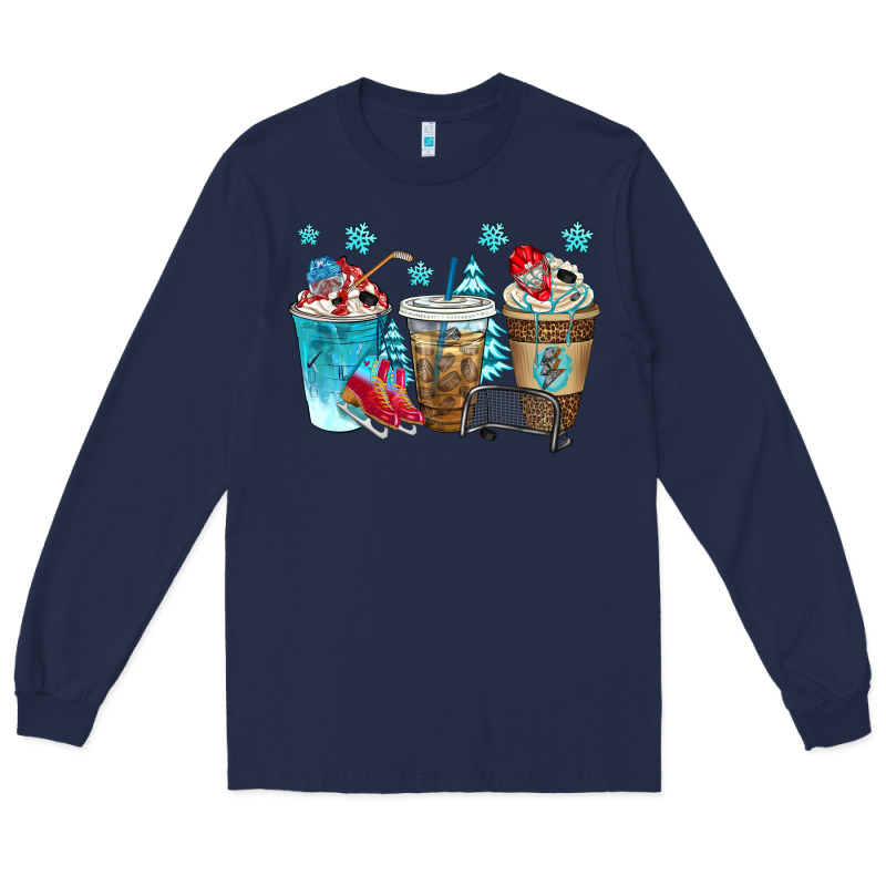Hockey Coffee Cups Bbs Long Sleeve Tee by BundleAndBundleShop | Teevron