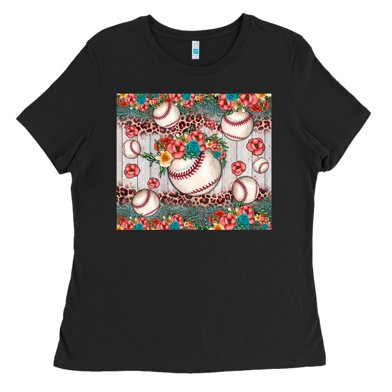 Baseball Leopard Ladies Tee by JahusDesignShop | Teevron
