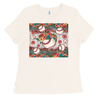 Bone baseball leopard Ladies Tee - JahusDesignShop