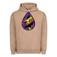 Pigment Burro halloween bat  teardrop Urban Hoodie - BundleAndBundleShop