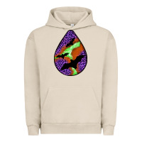 Pigment French Oak halloween bat  teardrop Urban Hoodie - BundleAndBundleShop