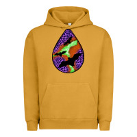 Pigment Peanut Butter halloween bat  teardrop Urban Hoodie - BundleAndBundleShop