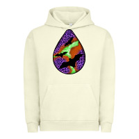 Pigment Pistachio halloween bat  teardrop Urban Hoodie - BundleAndBundleShop