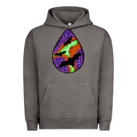 Pigment Tornado halloween bat  teardrop Urban Hoodie - BundleAndBundleShop