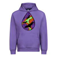Tulip halloween bat  teardrop Urban Hoodie - BundleAndBundleShop