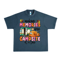 Midnight Navy making memories one campsite at a time Urban Heavy Tee - MaliasSmallBusiness
