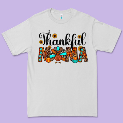 Thankful Mama Premium Tee Designed By Jahusdesignshop