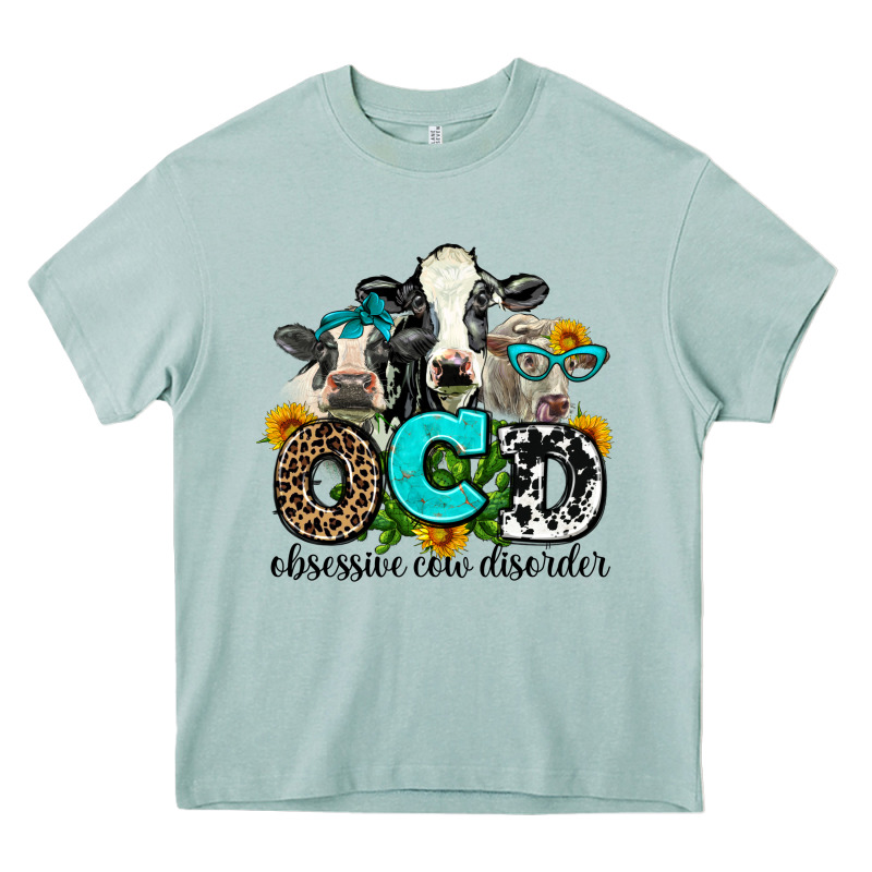Ocd Obsessive Cow Disorder Heavy Core Tee by AdoDesignShop | Teevron