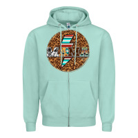 Seafoam Country Mama Zipper Hoodie - texasbilliewilder