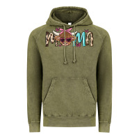 Vintage Olive mama cow Vintage Hoodie - MaliasSmallBusiness