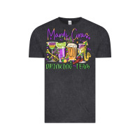 Vintage Black mardi gras drinking team Vintage Tee - MaliasSmallBusiness