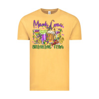 Vintage Mustard mardi gras drinking team Vintage Tee - MaliasSmallBusiness