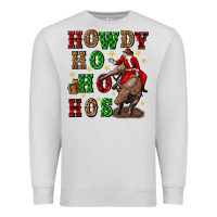 Dove Grey howdy ho ho hos christmas Premium Sweatshirt - CowGirlArtShop
