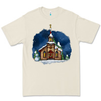 Bone Christmas church and snow Premium Tee - AdoDesignShop