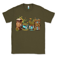 Army Green sunflower gemstone coffee Classic Tee - JahusDesignShop