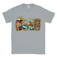 Heather Grey sunflower gemstone coffee Classic Tee - JahusDesignShop