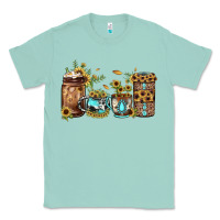 Seafoam sunflower gemstone coffee Classic Tee - JahusDesignShop