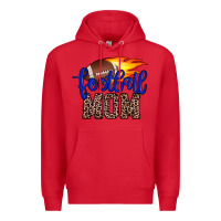 Red football mom Premium Hoodie - JahusDesignShop