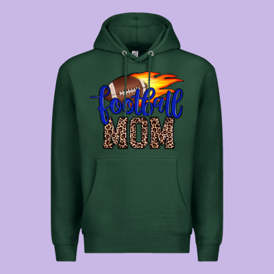 Football Mom Premium Hoodie Designed By Jahusdesignshop