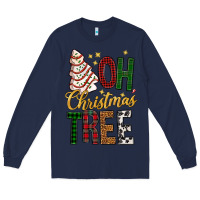 Navy oh christmas tree bbs Long Sleeve Tee - BundleAndBundleShop