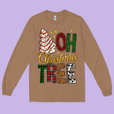 Oh Christmas Tree Bbs Long Sleeve Tee Designed By Bundleandbundleshop