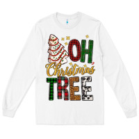 White oh christmas tree bbs Long Sleeve Tee - BundleAndBundleShop