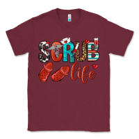 Burgundy scrub life Classic Tee - NancyCooperArtShop