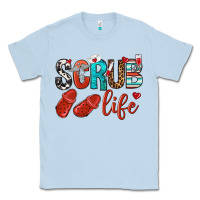 Dusty Blue scrub life Classic Tee - NancyCooperArtShop