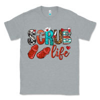 Heather Grey scrub life Classic Tee - NancyCooperArtShop